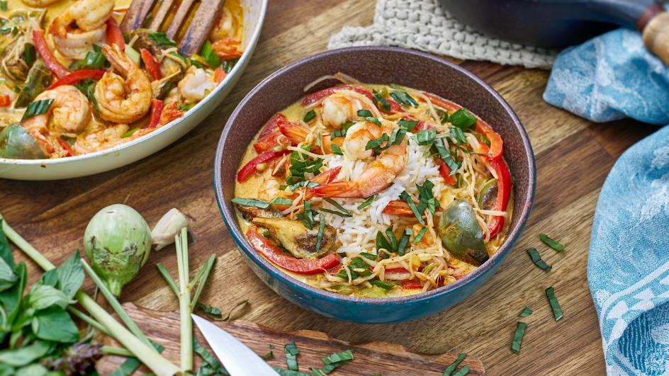 Thai curry with Prawns