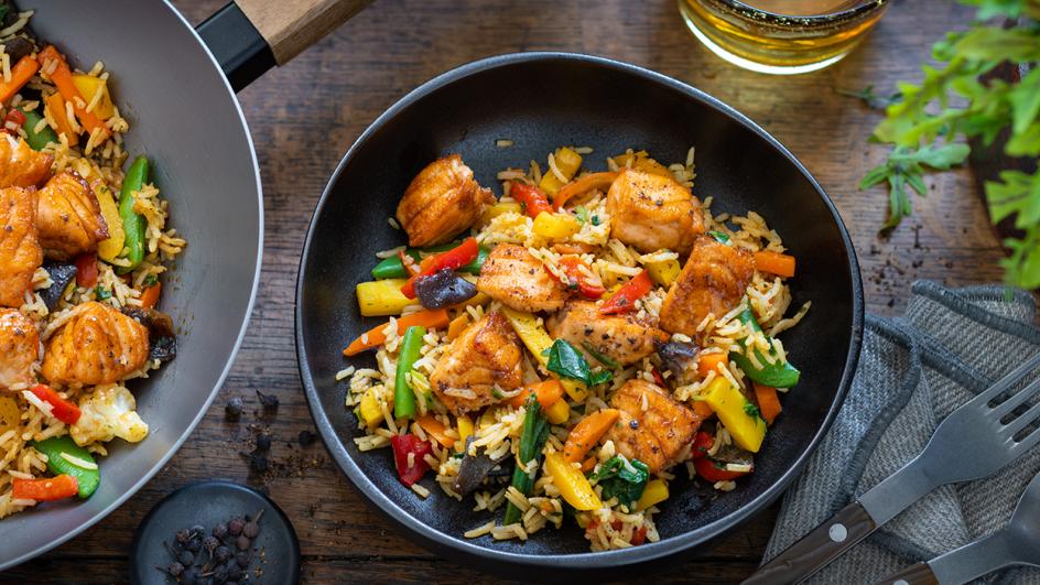 Teriyaki Salmon Rice Bowl
