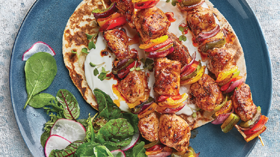 Air Fryer Chicken Shawarma Kebabs