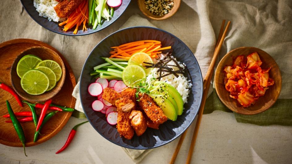 Air Fryer Crispy Korean Salmon Bowl