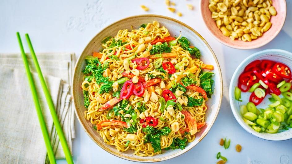 Veggie Peanut Noodles