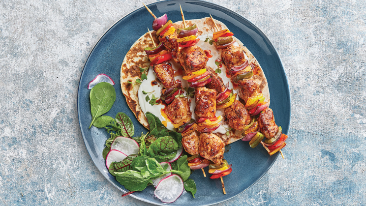 Air Fryer Chicken Shawarma Kebabs