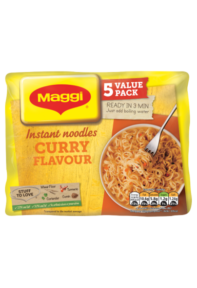 Maggi® 3 Minute Curry Instant Noodles 5 x 59g