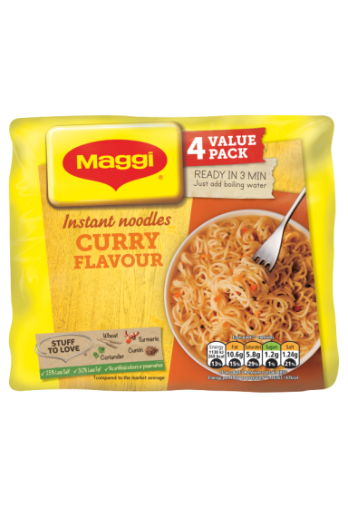Maggi® 3 Minute Curry Instant Noodles 4 x 59g