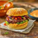 Spicy Burger with Chilli Mayo