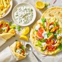 Garlicky Chicken Gyros (Wraps)