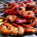 Barbecue Prawns with Chilli and Garlic