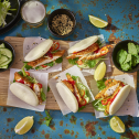 Air Fryer Crispy Korean Chicken Bao Buns