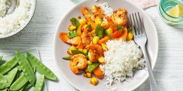 Sweet Chilli, Prawn and Mango Stir Fry