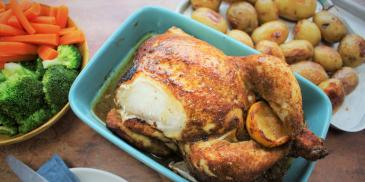 Garlic and Lemon Roast Chicken