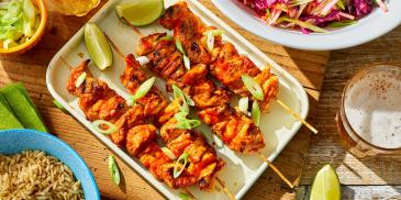 Chilli and Garlic Chicken Skewers